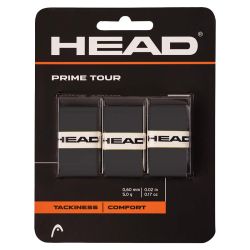 HEAD Prime Tour Over Grip (Black, 3 pcs)