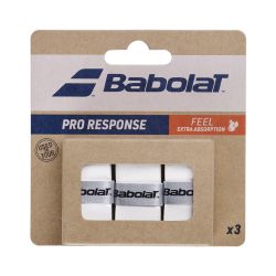 BABOLAT Pro Response Overgrip (White, 3 pcs)