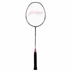LI-NING G Force 3900 II Superlite Badminton Racquet (Dark Grey/Red, Unstrung)