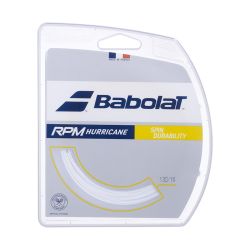 BABOLAT RPM Hurricane Tennis String Set (White, 16 / 1.30mm)