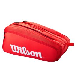 Wilson Super Tour 15 Pack Tennis Kit Bag (Red)