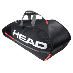 HEAD Tour Team 6R Kit Bag (Black/Orange)