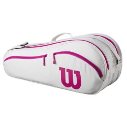 Wilson Advantage 6R Tennis Kit Bag (White/Pink)