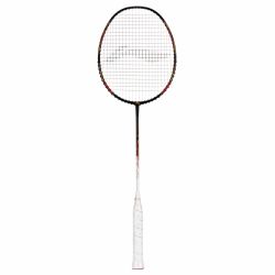 LI-NING Windstorm 76 Badminton Racquet (Black/White/Red, Unstrung)
