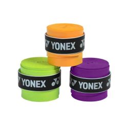 YONEX AC 102 Badminton Grip (3 Pcs) (Fluro Green/Orange/Purple)