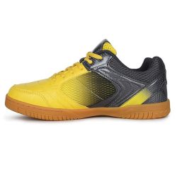 Yonex Legend King 68 JR Court Shoes (Size-4, Yellow/Gun Metal Gray)