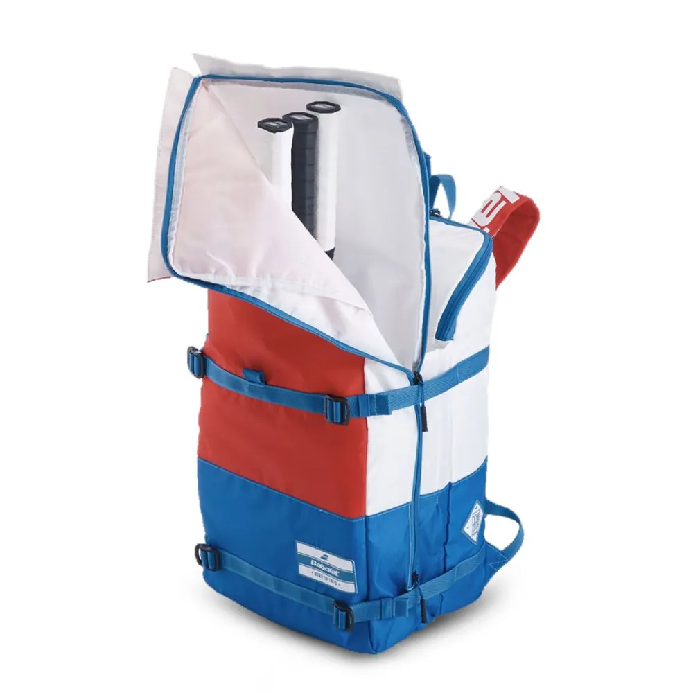 BABOLAT 3 3 Evo Tennis Backpack White Blue Red