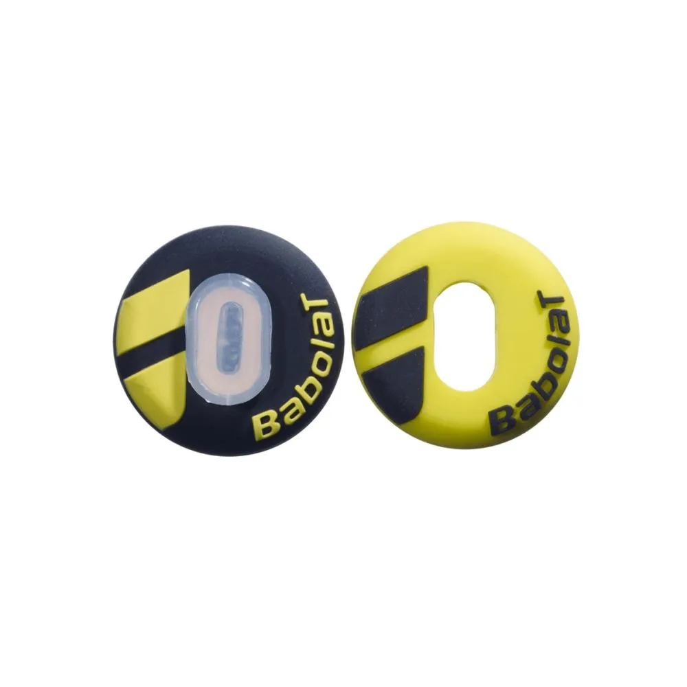 BABOLAT Custom Tennis Vibration Dampener Black Yellow 2 Pcs