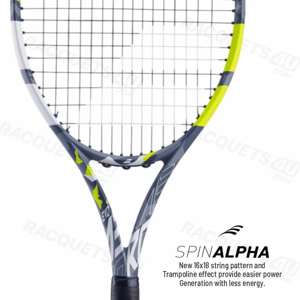 BABOLAT EVO Aero Tennis Racquet Grey Yellow Unstrung