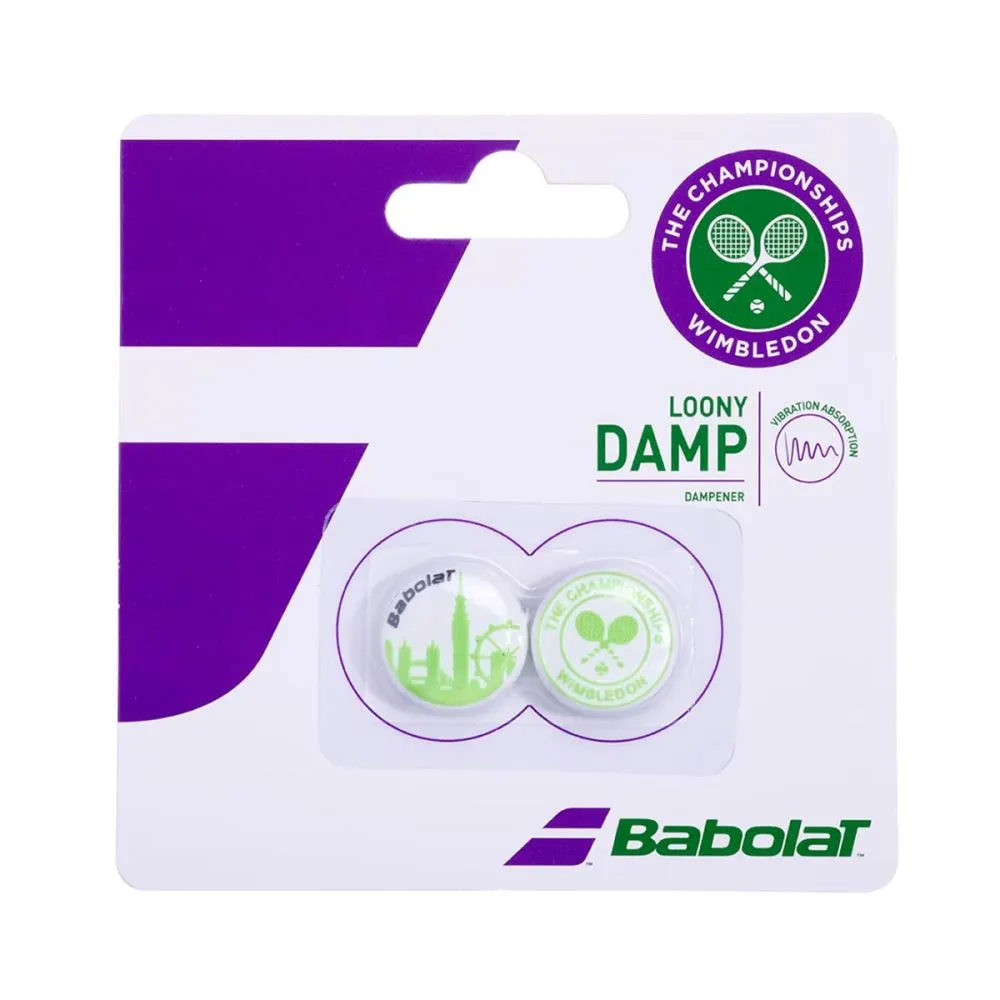 BABOLAT Loony Wimbledon Dampener White Green 2 Pcs