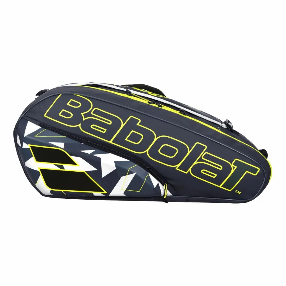 Babolat Pure Aero Rafa 6 Pack Tennis Bag - Yellow/Pink/Blue