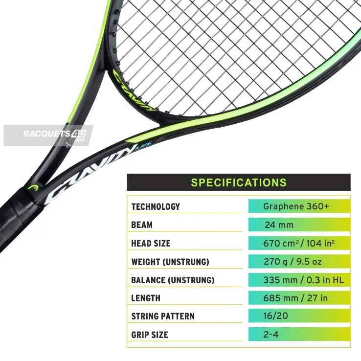 Head Graphene 360+ Extreme Lite Tennis Racket