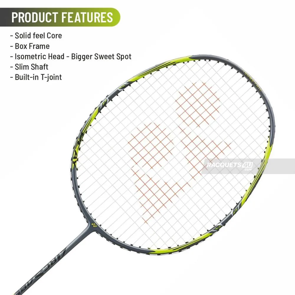 Yonex Arcsaber 7 Tour 4U Badminton Racket - Gray/Yellow
