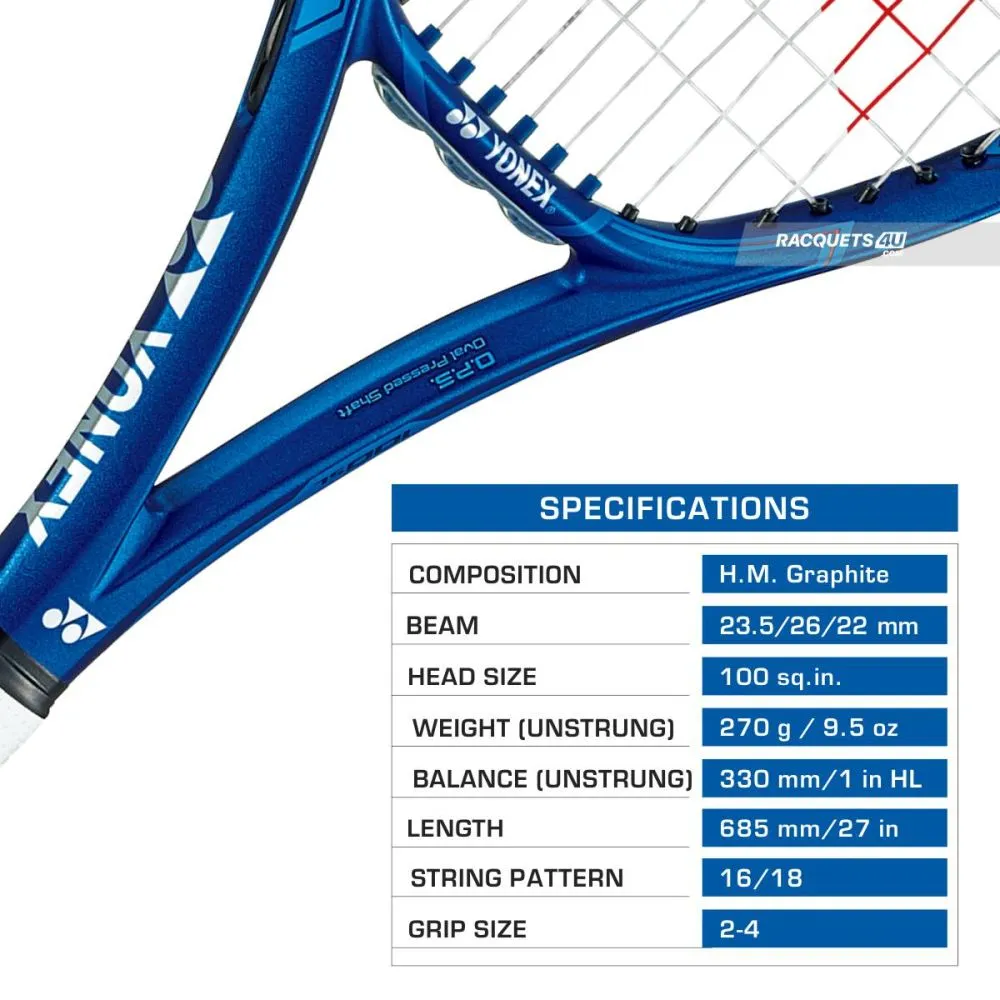YONEX Ezone 100SL Tennis Racquet (Deep Blue, 270g Unstrung)