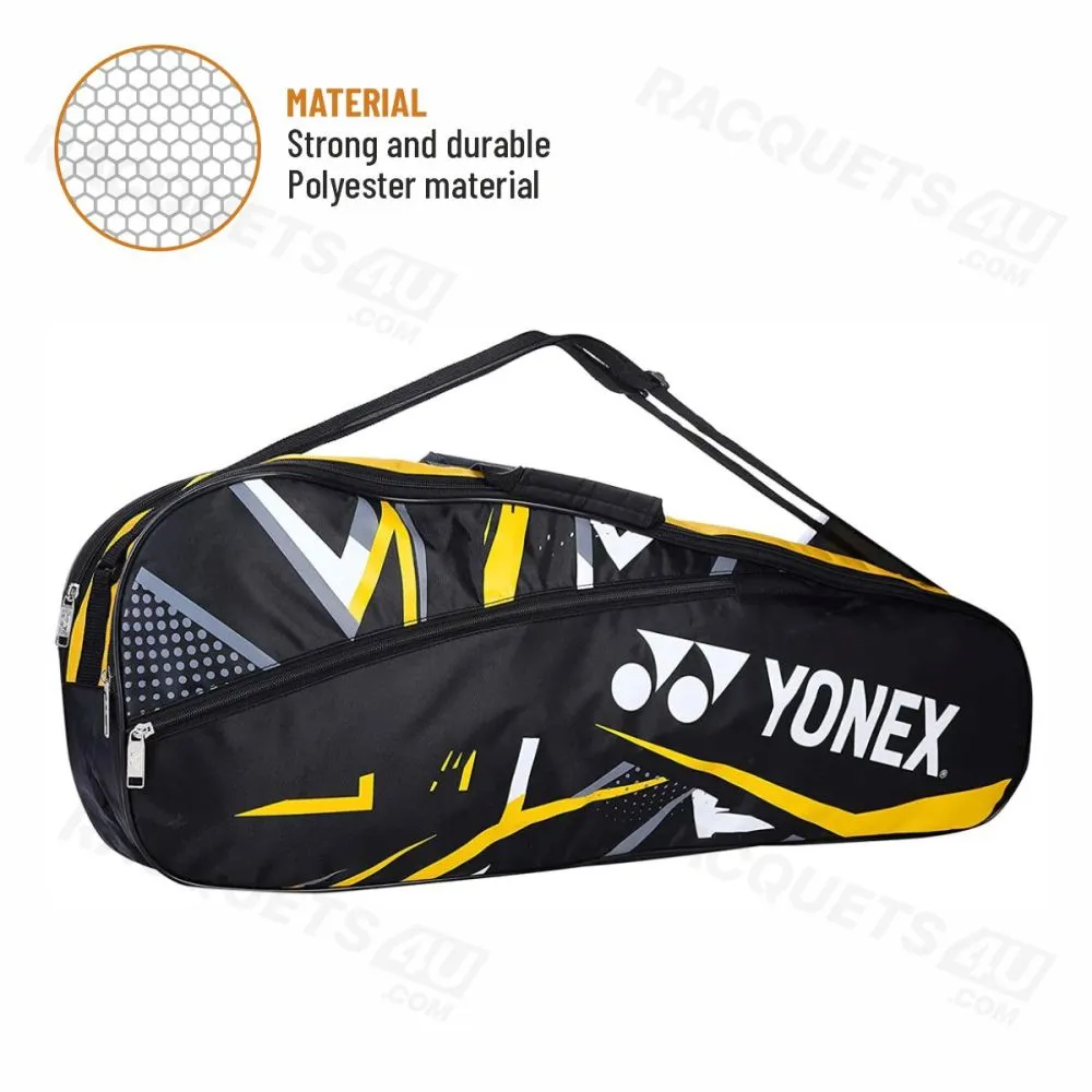 YONEX SUNR 2215 BT5 Badminton Kitbag (Black/Yellow)