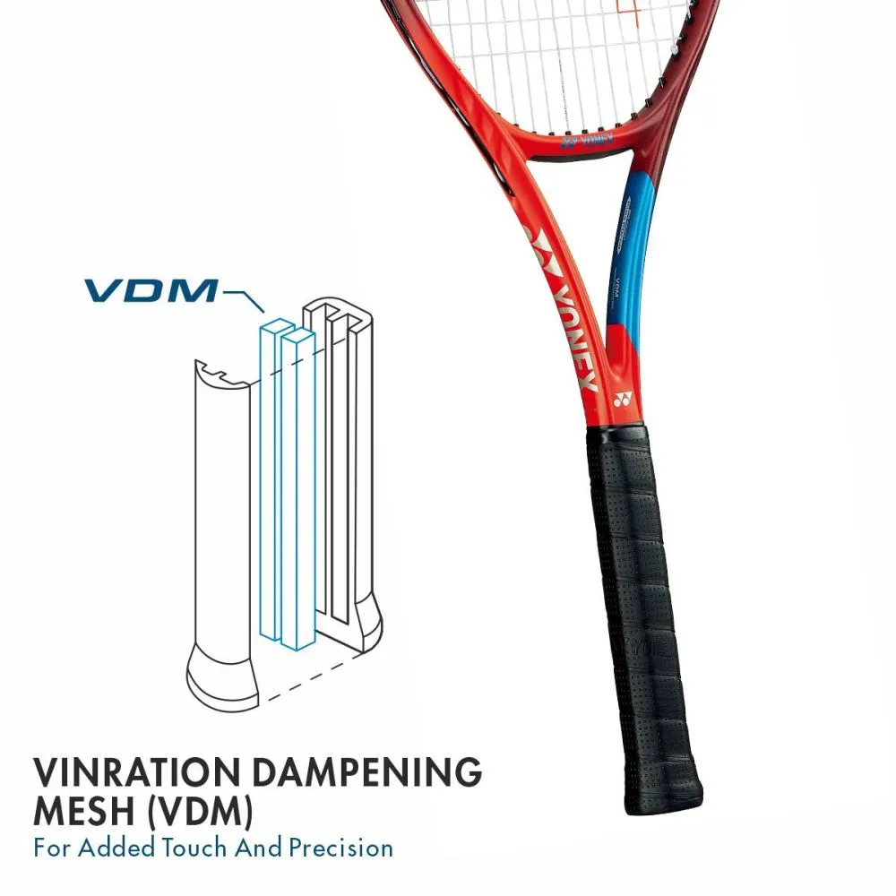 YONEX Vcore 95 Tennis Racquet (Unstrung, 310g, Tango Red)