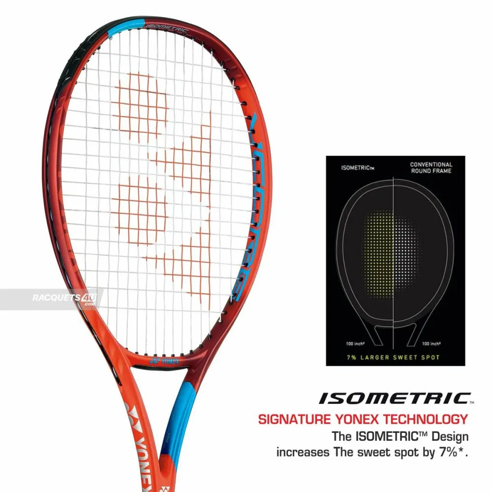 Yonex Vcore Feel Tennis Racquet (Tango Red 250g)