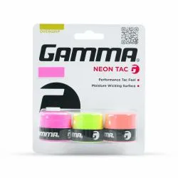 GAMMA Neon Tac Overgrip (3 Pcs, Assorted)