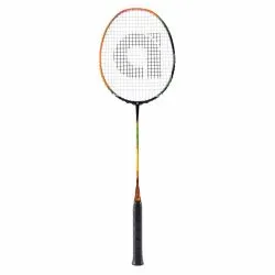 APACS Asgardia Lite Badminton Racquet (Unstrung, Black/Orange Glossy)