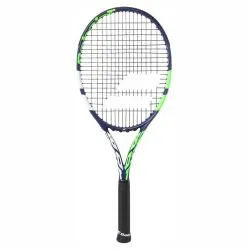 BABOLAT Boost Drive Tennis Racquet (Blue/Green/White, Strung) 