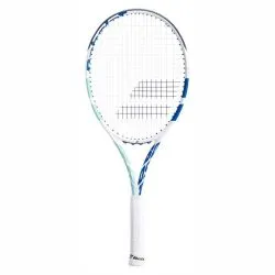 BABOLAT Boost Drive Women Tennis Racquet (White/Blue/Green, Strung) 