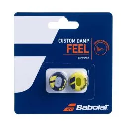 BABOLAT Custom Tennis Vibration Dampener (Black/Yellow, 2 Pcs)
