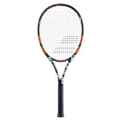 BABOLAT Evoke 105 Tennis Racquet (Black/Orange, Strung)
