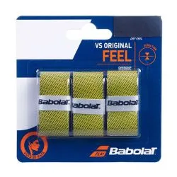BABOLAT Vs Original Overgrip (3 Grip Pack Yellow/Black)