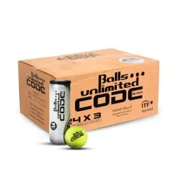 BALLS UNLIMITED Code Black Tennis Ball Carton (72 Balls)