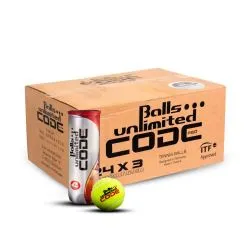 BALLS UNLIMITED Code Red Tennis Ball Carton (72 Balls)