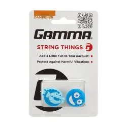 GAMMA String Things Dampener (2 Pcs, Fish/Face Blue)