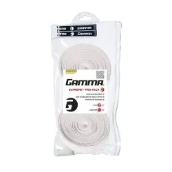 GAMMA Supreme Pro Overgrip (30 Grips on roll, White)