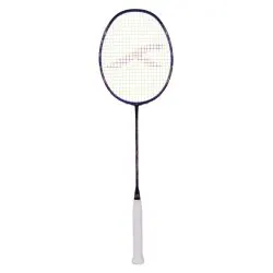 HUNDRED Flutter S Attk Badminton Racquet (Unstrung, Navy/Blue)