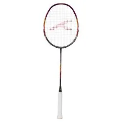 HUNDRED Primearmour 800 Badminton Racquet (Strung, Dark Grey/Dark Purple)