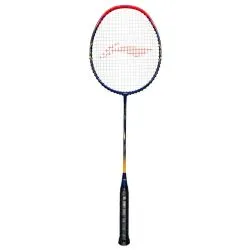 LI-NING G force 3500 Superlite Badminton Racquet (Strung, Navy/Red)