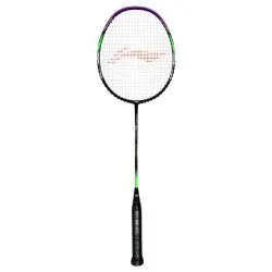 LI-NING G force 3800 Superlite Badminton Racquet (Strung, Black/Purple)