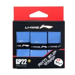 LI-NING GP-22+ Badminton Overgrip (3 Pcs,Blue)