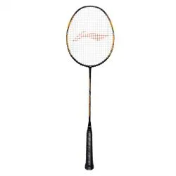 LI-NING Turbo 99 Badminton Racquet (Unstrung, Black/Gold)