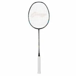 LI-NING Turbo Charging Z Boost Badminton Racquet (Unstrung, Black/Blue/Gold)