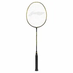 LI-NING Turbo X 70 Badminton Racquet (Unstrung, Black/Gold)