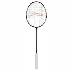 LI-NING Windstorm 78+ Badminton Racquet (Navy/Gold, Unstrung)