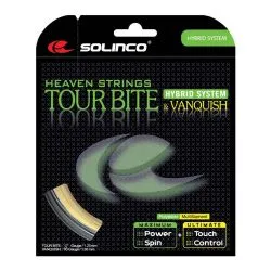 SOLINCO Tourbite 17 + Vanquish 16 Hybrid Tennis String Set