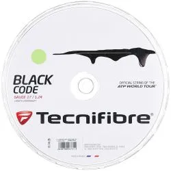 TECNIFIBRE Black Code Tennis String Reel (17 / 1.24, 200m)