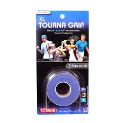 TOURNA Overgrip XL (3 Grips on roll, Blue)