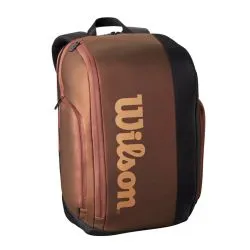 WILSON Pro Staff V14 Super Tour Backpack (Black/Brown)