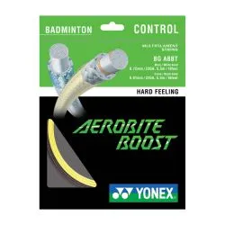 YONEX Aerobite Boost Badminton String (Grey/Yellow)