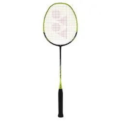 YONEX Nanoray Ace Badminton Racquet (Strung, Black/Lime)