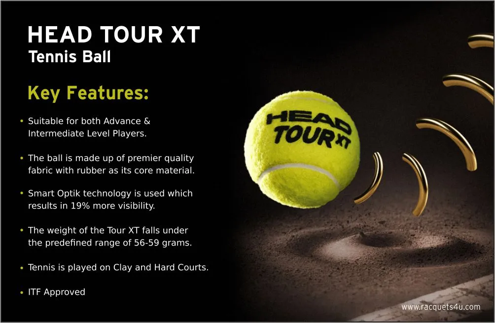 HEAD XT Tour Tennis Ball Features