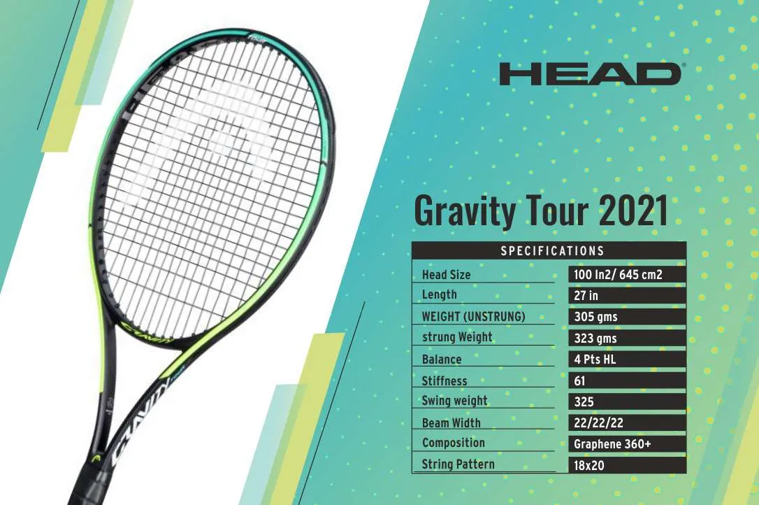 HEAD Gravity Tour 2021 Tennis Racquet